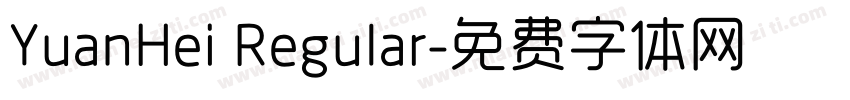 YuanHei Regular字体转换